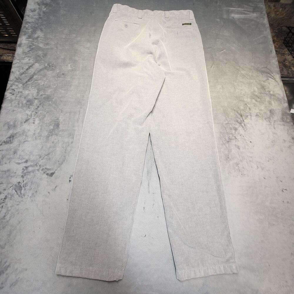 Vintage Dockers Pants Mens 32x32 Gray Corduroy Khakis Flat Front Straight Chino - Picture 11 of 12